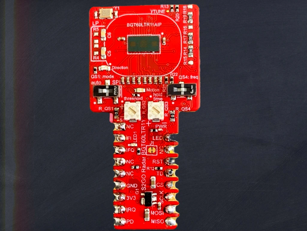 BGT60LTR11 Radar Shield2Go with ESP32 for AI Applications
